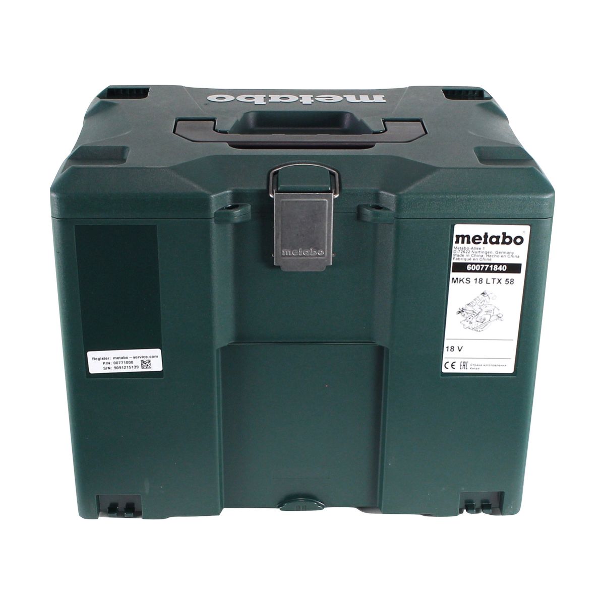 Metabo MKS 18 LTX 58 scie circulaire à métaux sur batterie 18 V 165 mm + 1x batterie 5,5 Ah + MetaLoc - sans chargeur