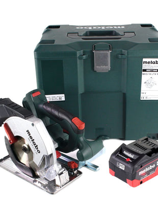 Metabo MKS 18 LTX 58 scie circulaire à métaux sur batterie 18 V 165 mm + 1x batterie 5,5 Ah + MetaLoc - sans chargeur