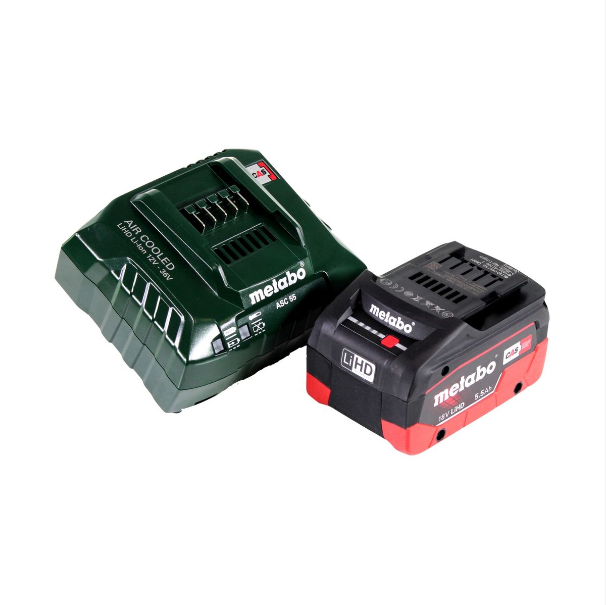 Metabo R 12-18 DAB+ BT Radio de chantier sur batterie 12-18 V DAB+ Bluetooth + 1x batterie 5,5 Ah + chargeur