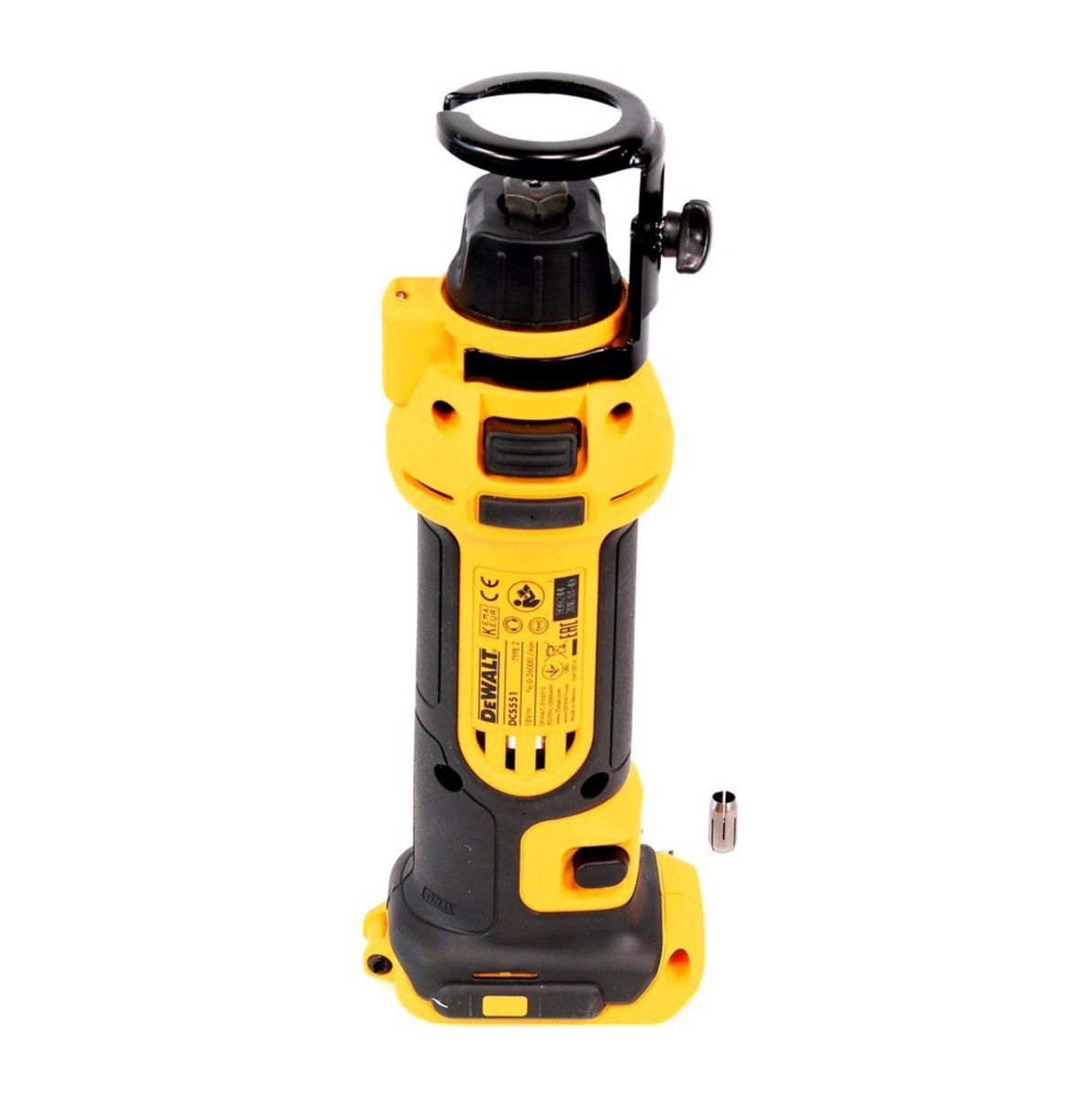 Fraiseuse pour cloisons sèches à batterie DeWalt DCS 551 P2 18 V + 2x batteries 5,0 Ah + chargeur