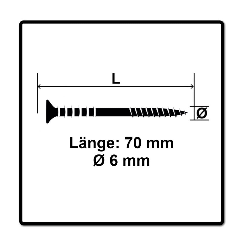 SPAX Justierschraube 6,0 x 70 mm 200 Stück ( 2x 161010600703 ) Justiergewinde mit Halterillen Flachkopf T-STAR Plus 4Cut WIROX