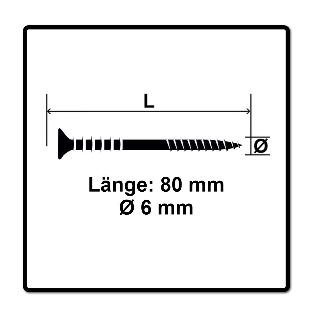 Vis de réglage SPAX 6,0 x 80 mm 500 pièces (5x 161010600803) filetage de réglage avec rainures de retenue tête plate T-STAR Plus 4Cut WIROX