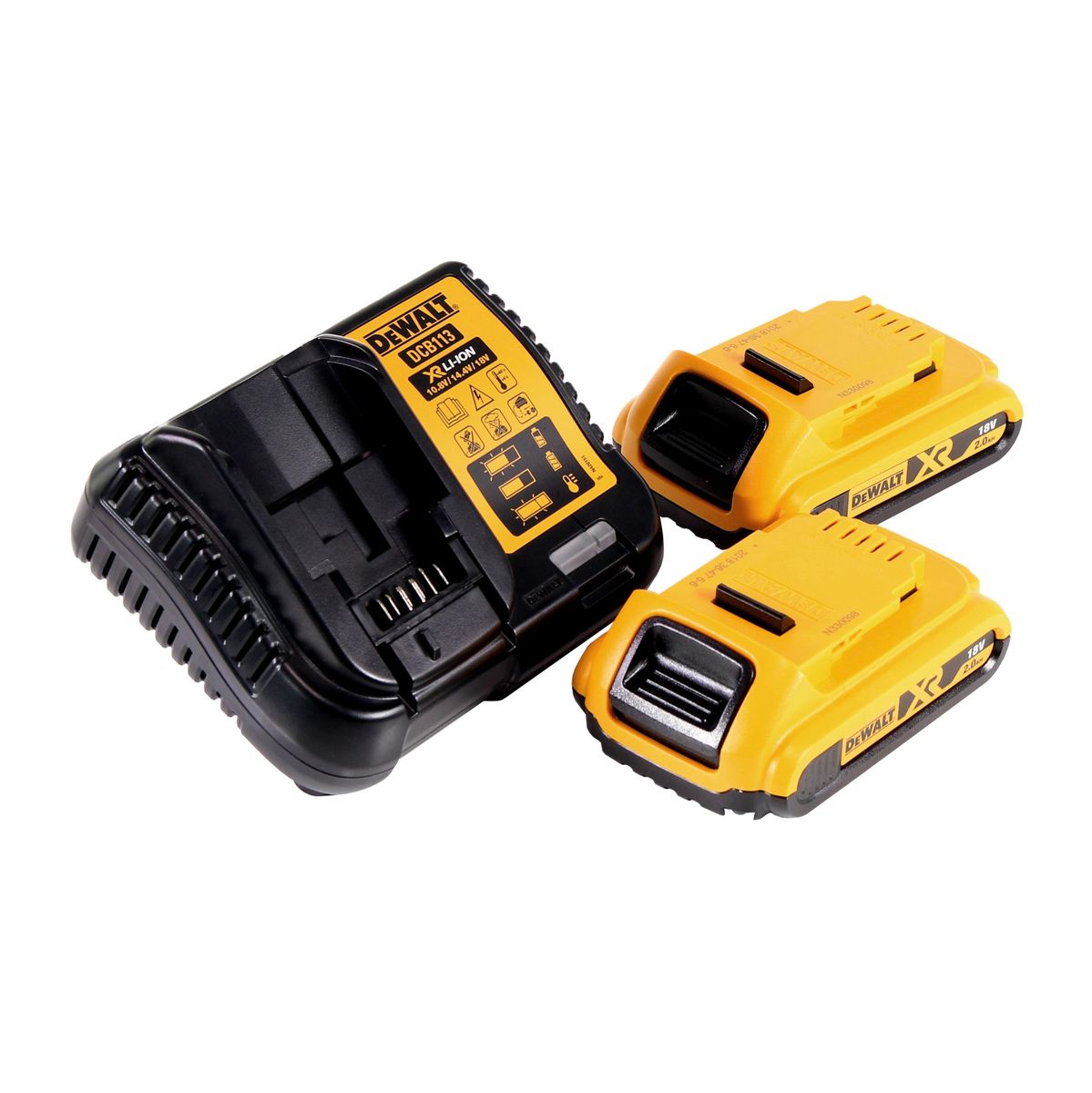 Cloueur à bobine DeWalt DCN 45 RND2 18 V 19 - 44 mm sans balais + 2x batterie 2,0 Ah + chargeur + TSTAK