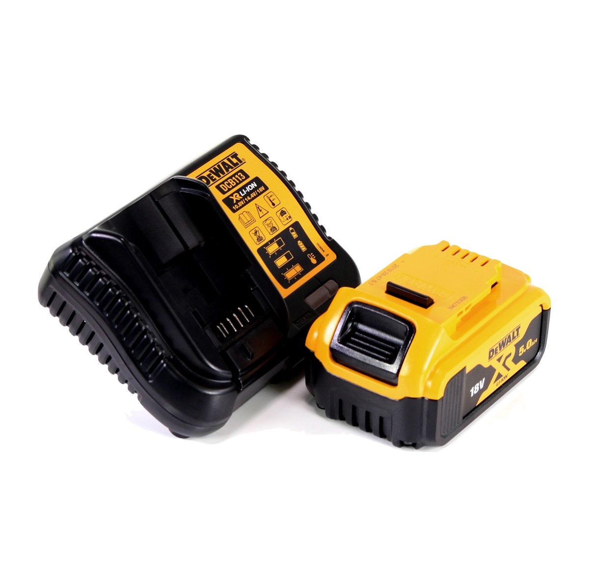 Cloueur à bobine DeWalt DCN 45 RNP1 18 V 19 - 44 mm sans balais + 1x batterie 5,0 Ah + chargeur + TSTAK