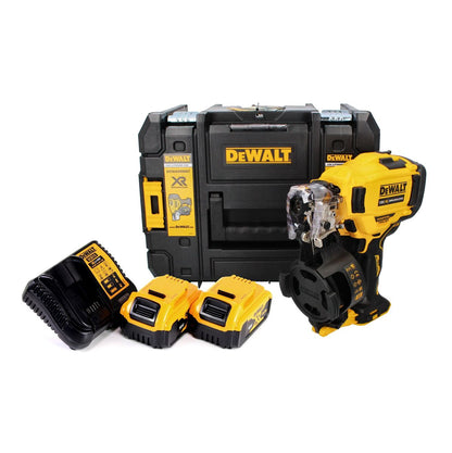 Cloueur à bobine DeWalt DCN 45 RNP2 18 V 19 - 44 mm sans balais + 2x batterie 5,0 Ah + chargeur + TSTAK