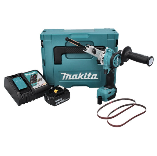 Makita DBS 180 RG1J Akku Bandfeile 18 V 9 x 533 mm Brushless + 1x Akku 6,0 Ah + Ladegerät + Makpac - Toolbrothers