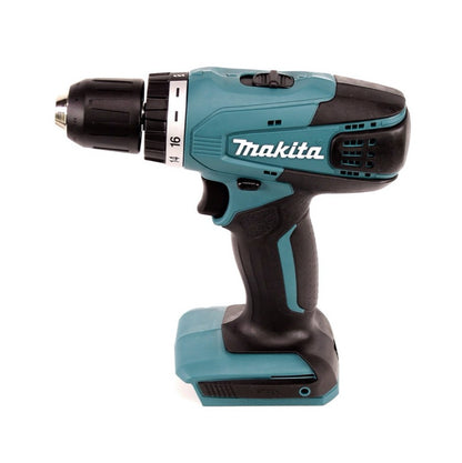 Makita DF 347 DWE Akku Bohrschrauber 14,4 V 30 Nm G-Serie + 2x Akku 1,5 Ah + Ladegerät + 1x FFP2 Maske + Koffer - Toolbrothers