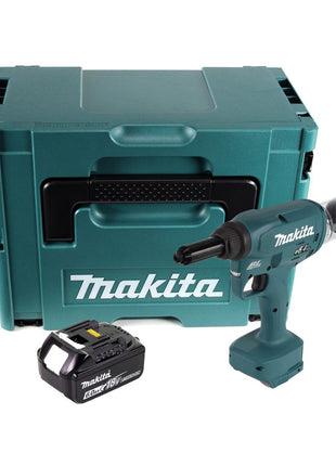 Makita DRV 250 G1J Akku Blindnietsetzgerät 18 V 20 kN Brushless + 1x Akku 6,0 Ah + Makpac - ohne Ladegerät