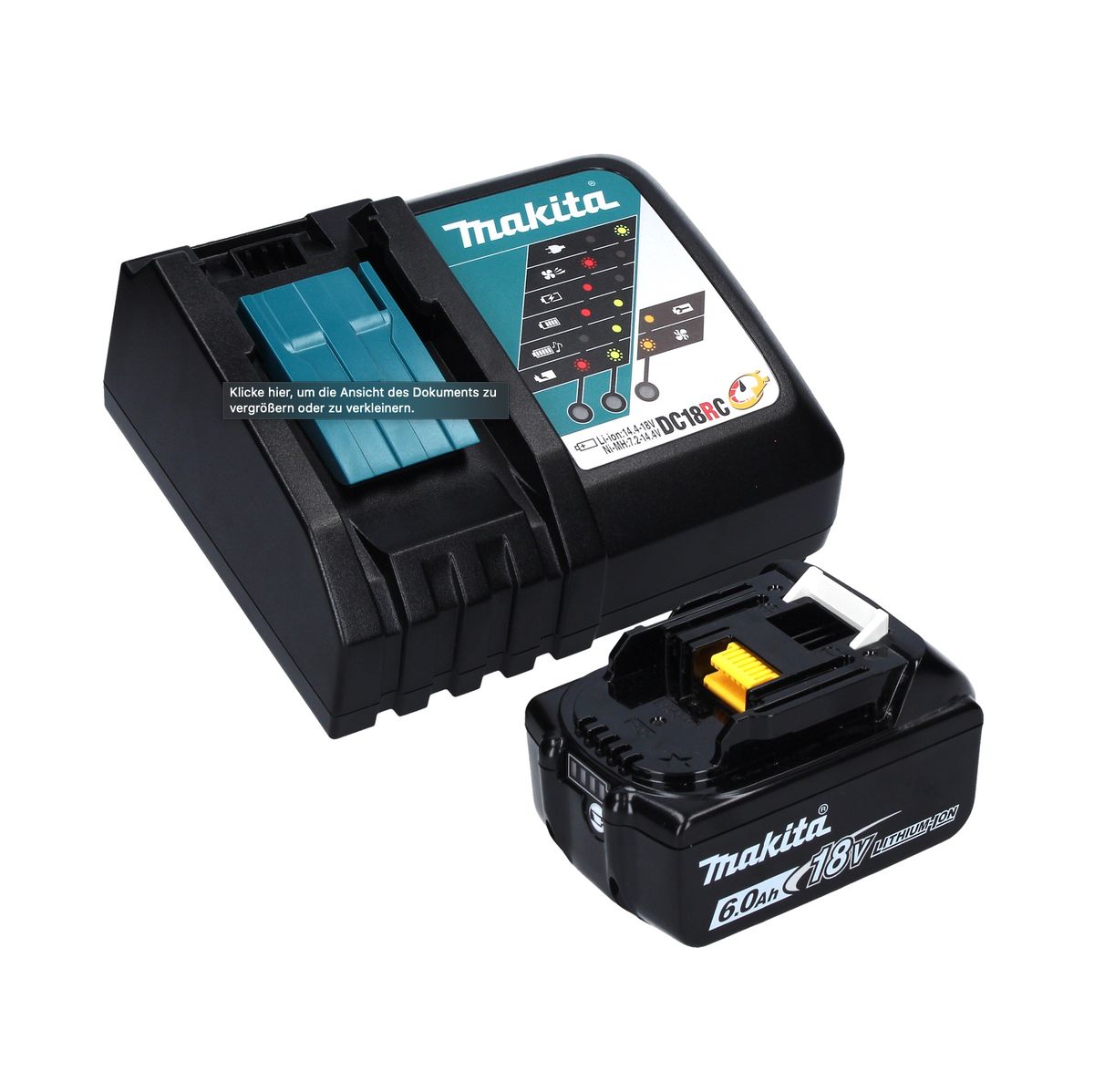 Makita DRV 250 RG1J Akku Blindnietsetzgerät 18 V 20 kN Brushless + 1x Akku 6,0 Ah + Ladegerät + Makpac