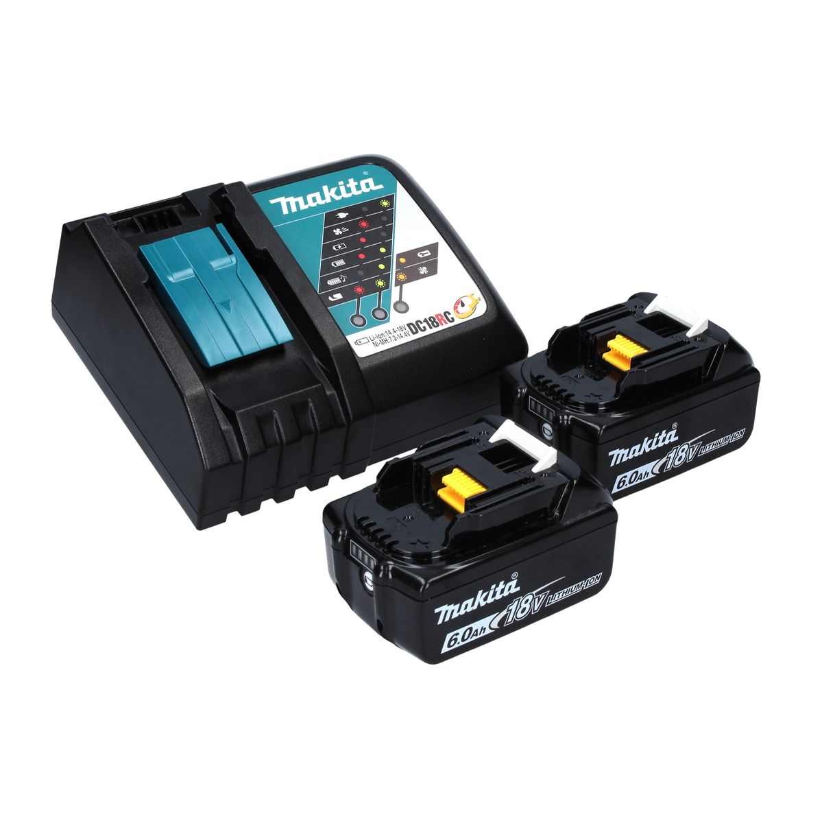 Makita DRV 250 RGJ outil de pose de rivets aveugles sur batterie 18 V 20 kN sans balais + 2x batterie 6,0 Ah + chargeur + Makpac