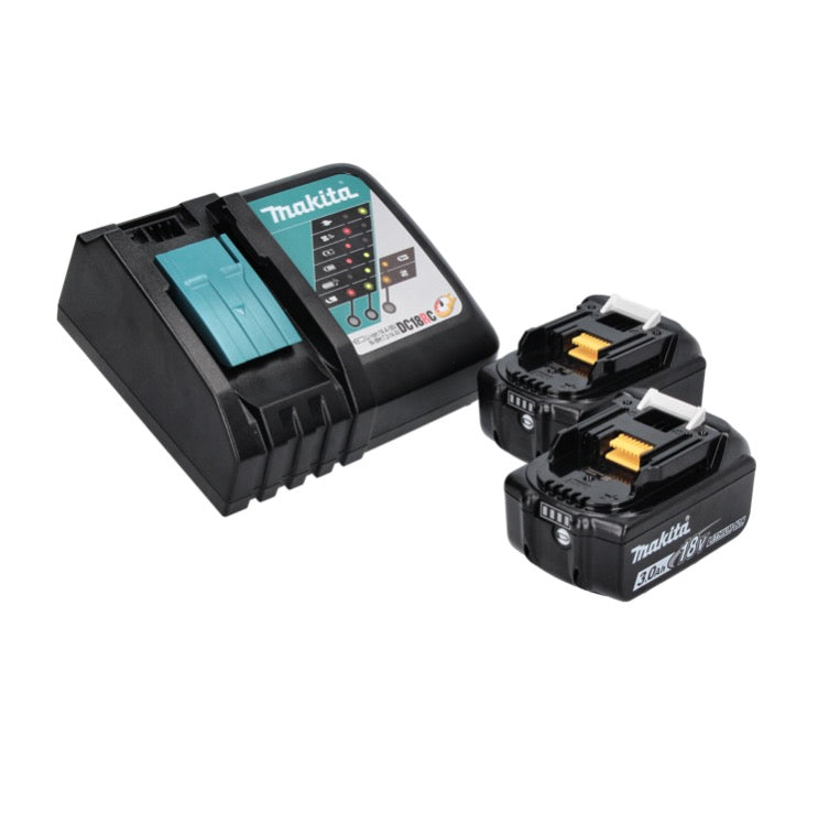 Makita DLX 2221 XX2 kit combiné batterie 18 V avec DHP 483 40 Nm + DTD 155 140 Nm brushless + 2x batterie 3,0 Ah + chargeur + Makbox