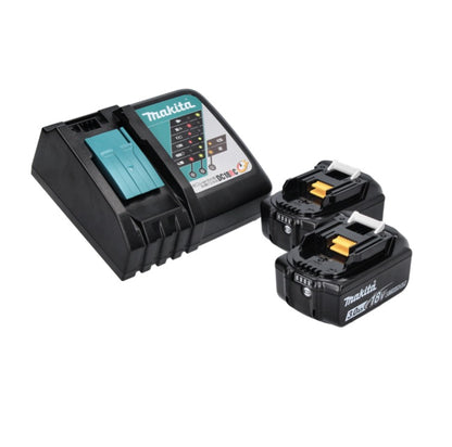 Makita DLX 2221 XX2 Akku Kombo Kit 18 V mit DHP 483 40 Nm + DTD 155 140 Nm Brushless + 2x Akku 3,0 Ah + Ladegerät + Makbox