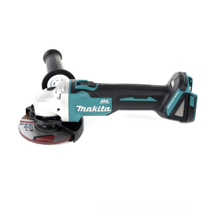 Makita DHP 482 STMX Akku Schlagbohrschrauber 18 V 62 Nm + DGA 504 Winkelschleifer 125 mm + DJR 186 Akku Säbelsäge + 2x Akku 5,0 Ah + Ladegerät + 2x Makbox + Rollbrett