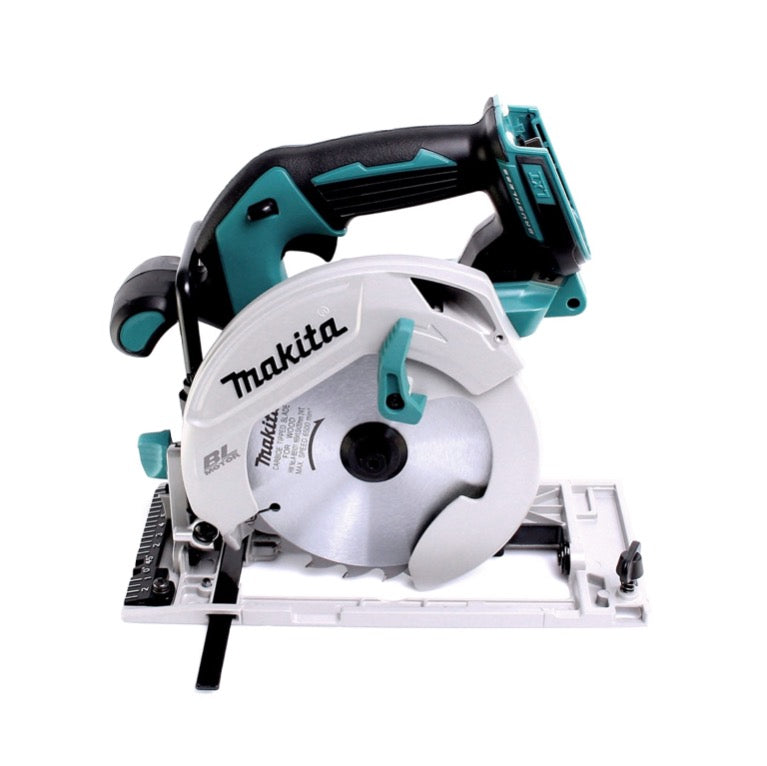 Makita DHP 482 STMX Akku Schlagbohrschrauber 18 V 62 Nm + DGA 504 Winkelschleifer 125 mm + DJR 186 Säbelsäge + DHS 680 Handkreissäge 165 mm + 2x Akku 5,0 Ah + Ladegerät + 3x Makbox + Rollbrett