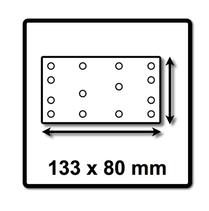 Festool STF 80x133 RU2/50 Schleifstreifen Rubin 2 P40 80 x 133 mm 50 Stk. ( 499046 ) für Rutscher RTS 400, RTSC 400, RS 400, RS 4, LS 130 - Toolbrothers