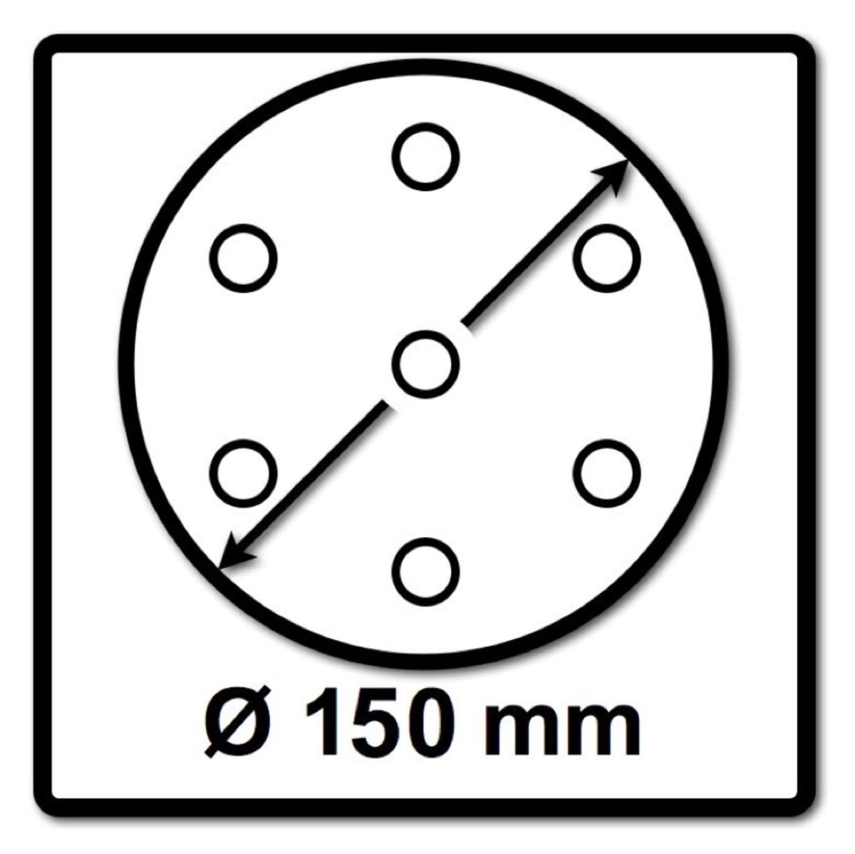 Festool STF D150/48 Schleifscheiben Granat P100 150 mm 100 Stk. ( 575163 ) für RO 150, ES 150, ETS 150, ETS EC 150, LEX 150, WTS 150, HSK-D 150 - Toolbrothers