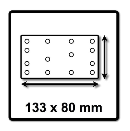 Festool STF 80x133 Schleifstreifen Granat P100 80 x 133 mm 200 Stk. ( 2x 499628 ) für Rutscher RTS 400, RTSC 400, RS 400, RS 4, LS 130 - Toolbrothers