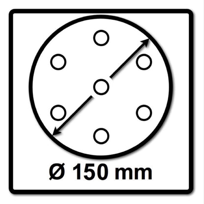 Festool STF D150/48 Schleifscheiben Granat P100 150 mm 400 Stk. ( 4x 575163 ) für RO 150, ES 150, ETS 150, ETS EC 150, LEX 150, WTS 150, HSK-D 150 - Toolbrothers