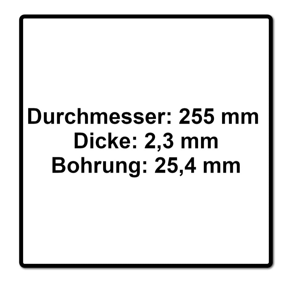 Metabo Dickichtmesser 3 flügelig für Freischneider ( 628432000 ) 255 x 2.3 x 25.4 mm - Toolbrothers