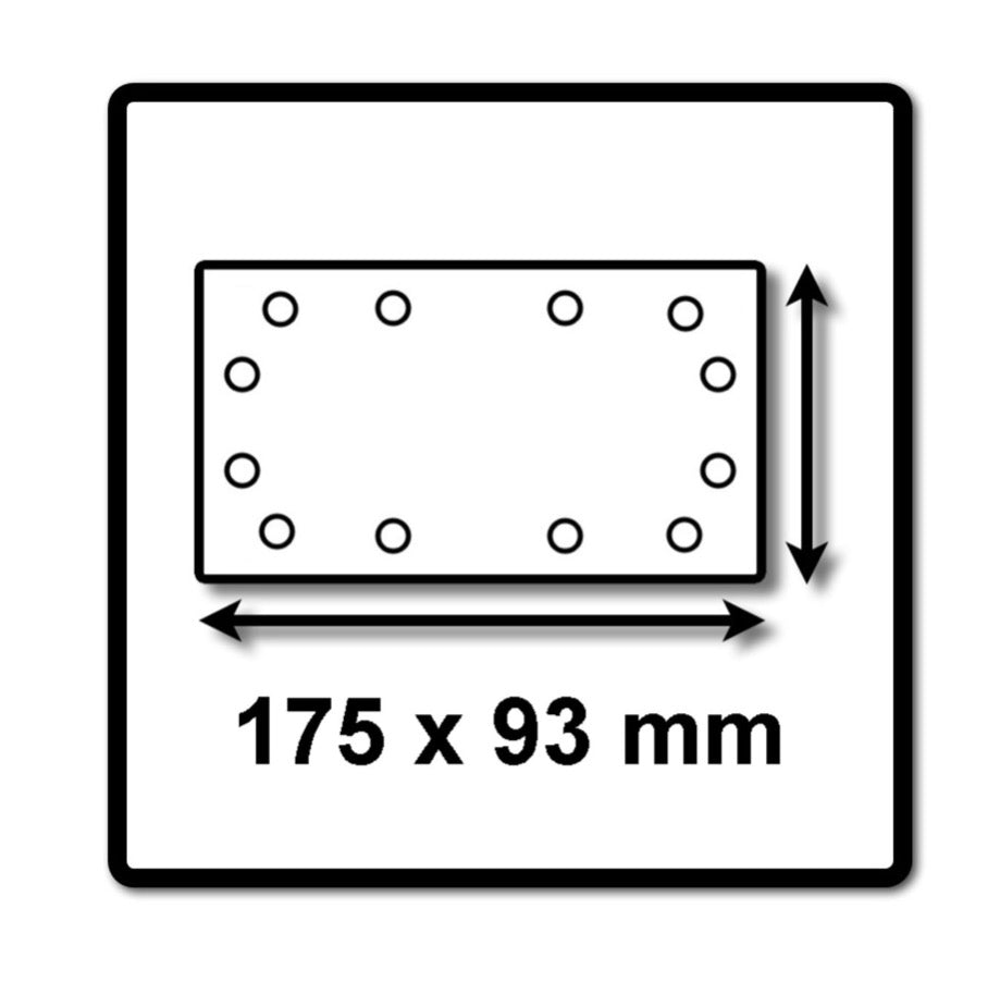 Festool Schleifschuh SSH STF 93 x 175/8 2 Stück ( 2x 483905 ) für Rutscher RS 300, RS 3, LRS 93 - Toolbrothers