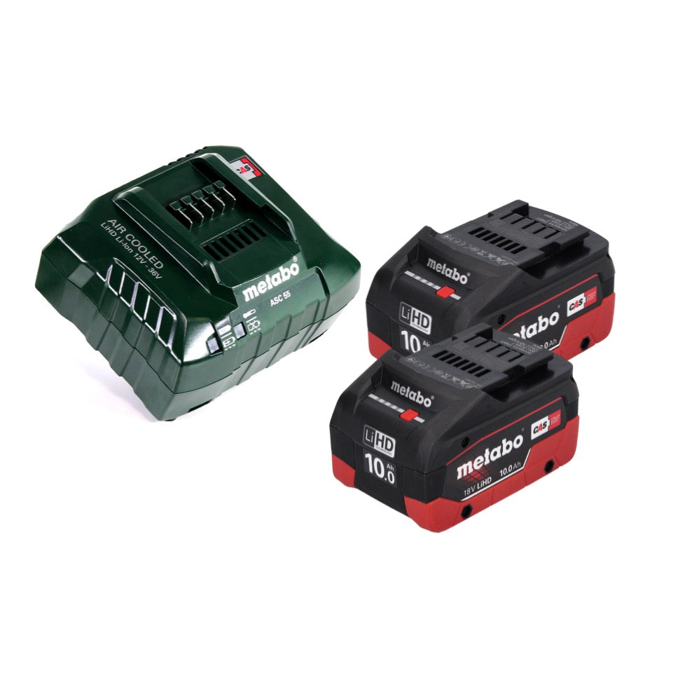 Metabo KGS 18 LTX 216 Akku Kappsäge 18 V 216 mm + 2x Akku 10,0 Ah + Ladegerät