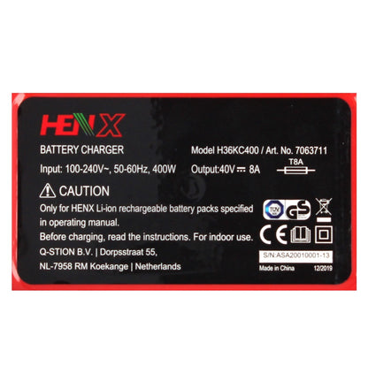 Chargeur rapide Henx H36KC400 40 V (7063711) 100 - 240 V / 50 - 60 Hz / 400 Watt