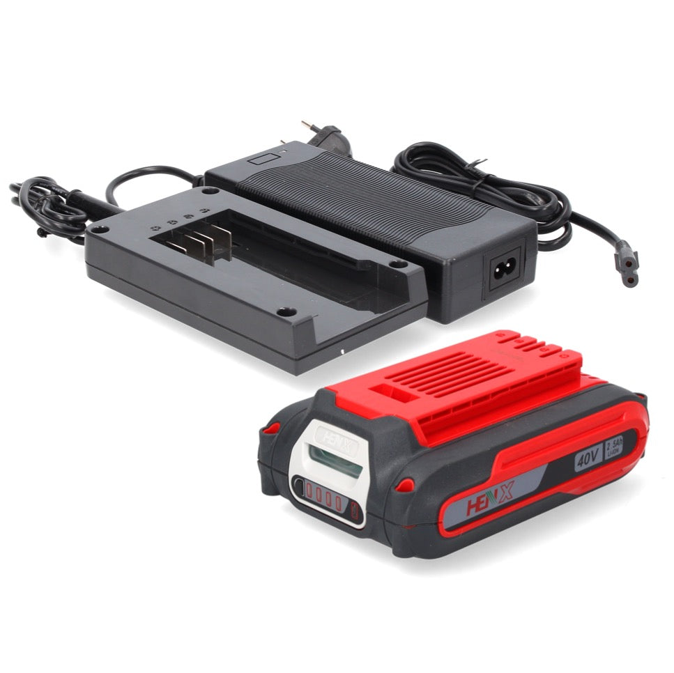 Kit de démarrage de batterie Henx Batterie Li-Ion 40 V 2,5 Ah (H36B25) + chargeur standard (H36MC100)