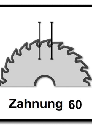 Festool Spezial Kreissägeblatt Set 3x HW 216 x 30 x 2,3 mm W60 ( 3x 491051 ) 216 mm 60 Zähne - Toolbrothers