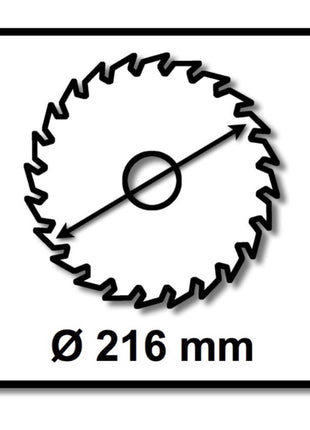 Jeu de lames de scie circulaire universelle Festool 3x HW 216 x 30 x 2,3 mm W36 216 mm 36 dents (3x 500124)