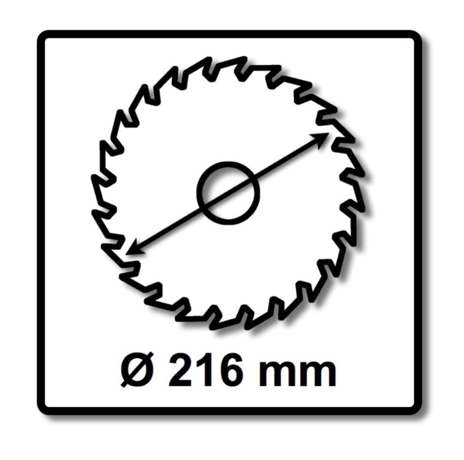 Jeu de lames de scie circulaire universelle Festool 3x HW 216 x 30 x 2,3 mm W36 216 mm 36 dents (3x 500124)