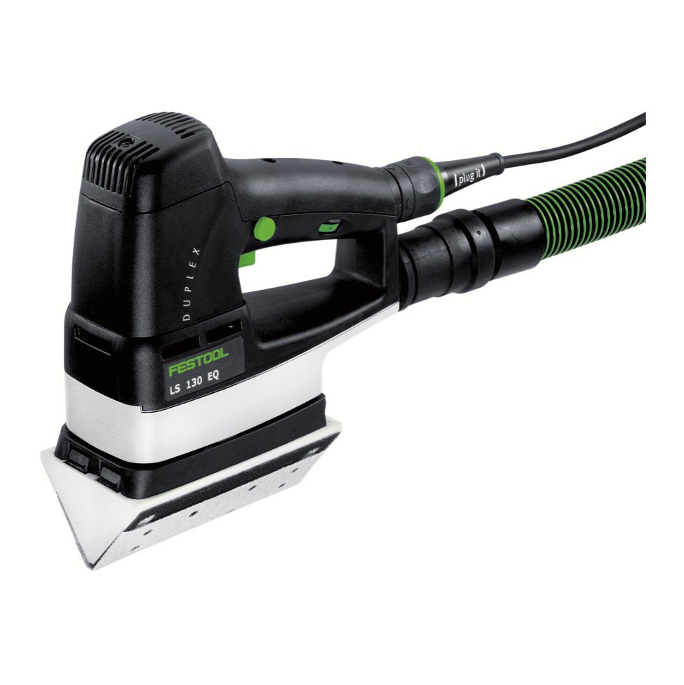 Festool LS 130 EQ-Plus Linearschleifer DUPLEX 260 Watt 133 x 80 mm + 1x Radius Profilschuh R25 + 400x Schleifstreifen + Systainer