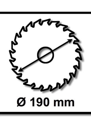 Jeu de lames de scie circulaire spéciales Festool TF58 2x 190 x 2,6 mm 190 mm (2x 492051) 58 dents