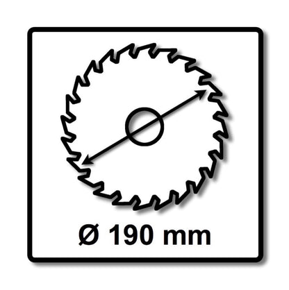 Jeu de lames de scie circulaire spéciales Festool TF58 3x 190 x 2,6 mm 190 mm (3x 492051) 58 dents