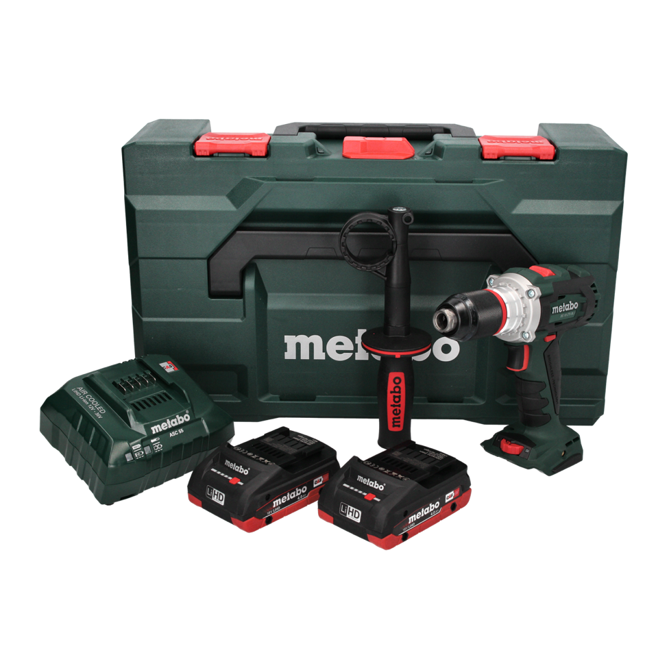 Metabo BS 18 LTX BL I perceuse-visseuse sans fil 18 V 120 Nm + 2x batteries 4,0 Ah + chargeur + métaBOX