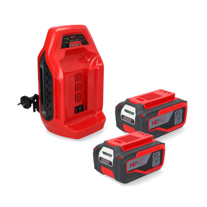 Henx H36DC350 coupe-bordure à batterie coupe-herbe 40 V brushless + 2x batteries 7,5 Ah + chargeur