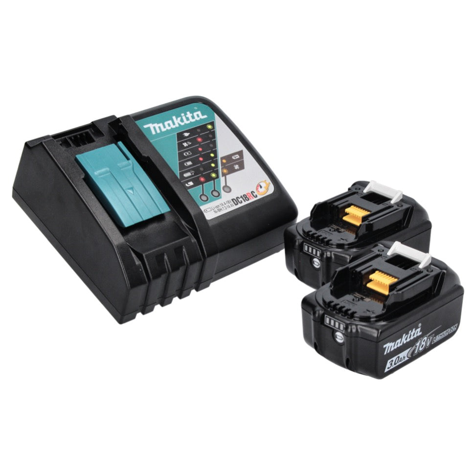 Makita DHK 180 RF marteau burineur à batterie 18 V 3,1 J SDS Plus sans balais + 2x batterie 3,0 Ah + chargeur