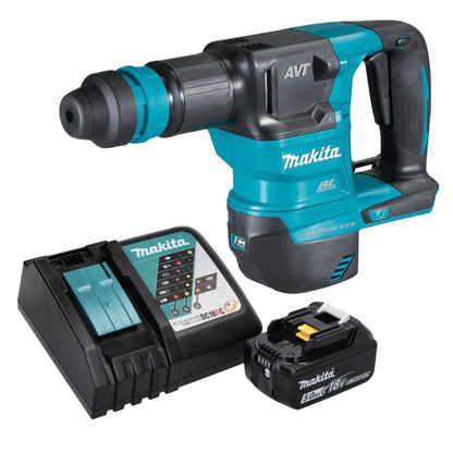 Makita DHK 180 RT1 marteau burineur sur batterie 18 V 3,1 J SDS Plus brushless + 1x batterie 5,0 Ah + chargeur