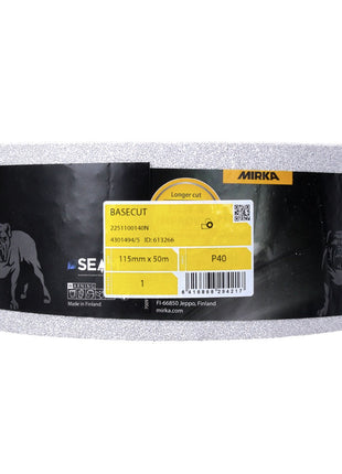 Mirka BASECUT Schleifpapier 115 mm x 50 m P40 Schleifrolle ( 2251100140N ) Universal Schleifpapier - Toolbrothers