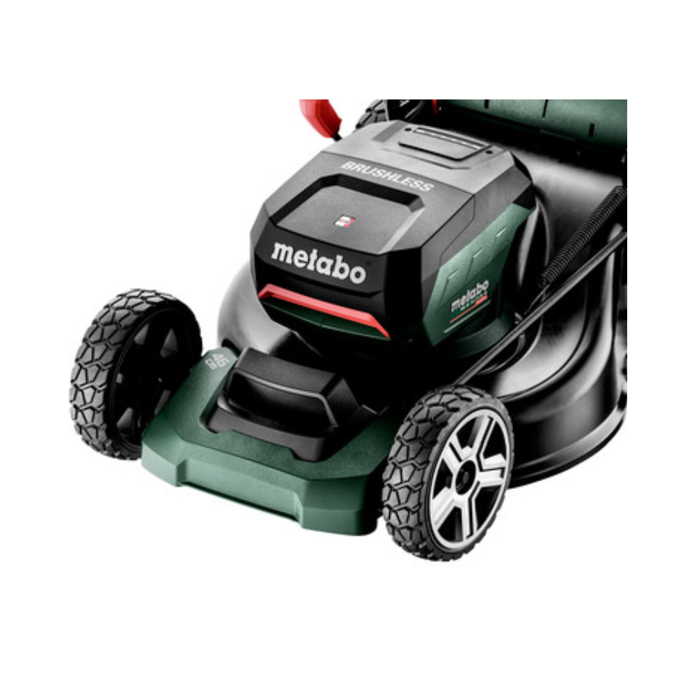 Metabo RM 36-18 LTX BL 46 Akku Rasenmäher 36 V ( 2x 18 V ) 46 cm Brushless + 2x Akku 4,0 Ah + Doppelladegerät - Toolbrothers