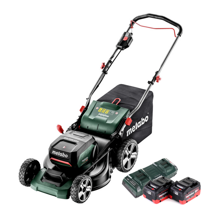 Metabo RM 36-18 LTX BL 46 Akku Rasenmäher 36 V ( 2x 18 V ) 46 cm Brushless + 2x Akku 5,5 Ah + Doppelladegerät - Toolbrothers