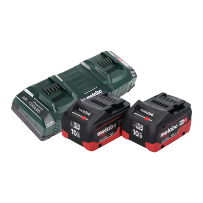 Metabo RM 36-18 LTX BL 46 Akku Rasenmäher 36 V ( 2x 18 V ) 46 cm Brushless + 2x Akku 10,0 Ah + Doppelladegerät - Toolbrothers