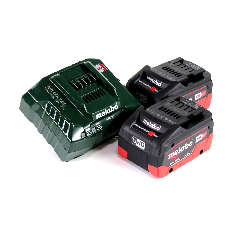 Metabo FSD 36-18 LTX BL 40 débroussailleuse sur batterie 36 V (2x 18 V) manche rond sans balais + 2x batterie 5,5 Ah + chargeur