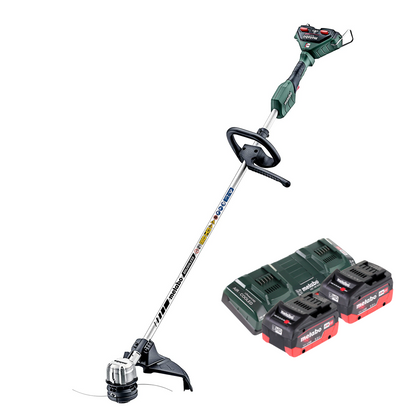 Metabo FSD 36-18 LTX BL 40 débroussailleuse sur batterie 36 V (2x 18 V) manche rond sans balais + 2x batterie 5,5 Ah + double chargeur