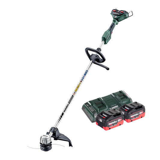 Metabo FSD 36-18 LTX BL 40 débroussailleuse sur batterie 36 V (2x 18 V) manche rond sans balais + 2x batterie 8,0 Ah + double chargeur