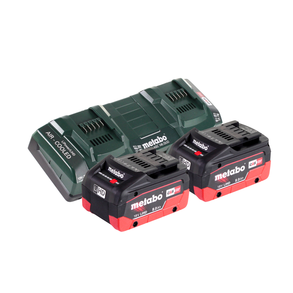 Metabo FSD 36-18 LTX BL 40 Akku Freischneider 36 V ( 2x 18 V ) Rundgriff Brushless + 2x Akku 8,0 Ah + Doppel Ladegerät