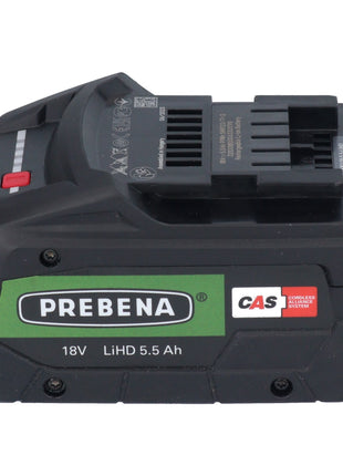 Batterie Prebena AKKU18-5.5-LIHD 18 V 5,5 Ah / 5500 mAh LiHD Li-Ion CAS avec indicateur de niveau de charge