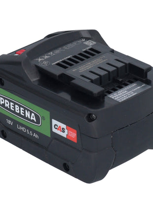 Batterie Prebena AKKU18-5.5-LIHD 18 V 5,5 Ah / 5500 mAh LiHD Li-Ion CAS avec indicateur de niveau de charge