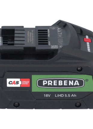 Batterie Prebena AKKU18-5.5-LIHD 18 V 5,5 Ah / 5500 mAh LiHD Li-Ion CAS avec indicateur de niveau de charge