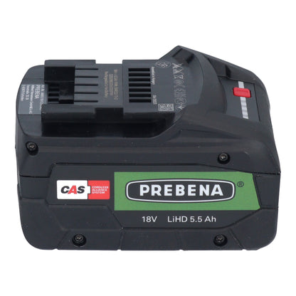 Prebena AKKU18-5,5-LIHD Akku 18 V 5,5 Ah / 5500 mAh LiHD Li-Ion CAS mit Ladestandanzeige