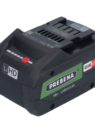 Batterie Prebena AKKU18-5.5-LIHD 18 V 5,5 Ah / 5500 mAh LiHD Li-Ion CAS avec indicateur de niveau de charge